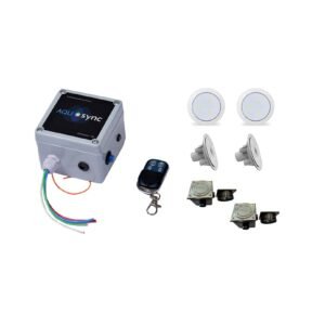 CAIXA DE COMANDO + 2UN DE LED DE 6W + 2 CX DE PASSAGEM P/ PISCINA DE VINIL